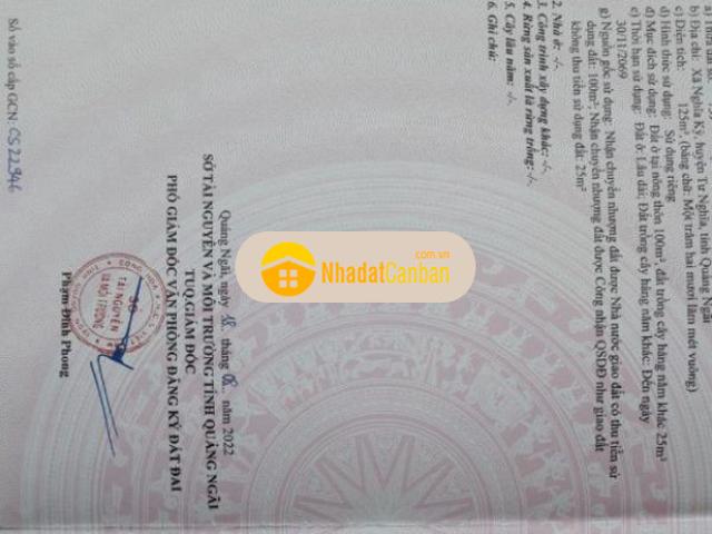 Bán lô đất gần trường cơ giới sát tpquang ngai