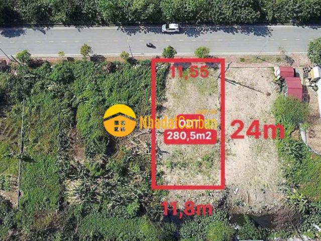 Bán lô đất mặt phố hòa bình, ph hải dương, tp hải phòng, 280.5m2, mt 11.55m, đường to