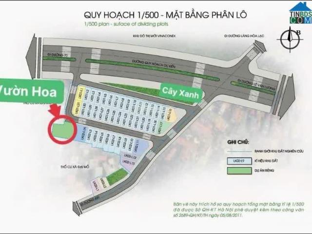 Bán liền kề Greenhouse Garden – TIG Đại Mỗ, 106m2, 5 tầng, quy hoạch đường 40m, doanh thu 40tr