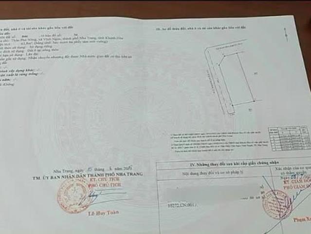 Bán Măt Tiền Vĩnh Ngọc, Nha Trang, Khánh Hòa, Giá 1,9 Tỷ