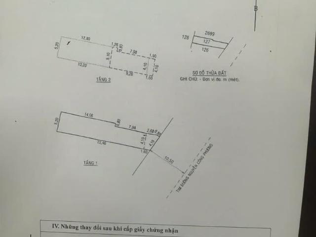 Bán nhà mt Nguyễn Công Phương cách Bùng binh Ngã 5 cũ 100m. Khu vực buôn bán kinh doanh tốt