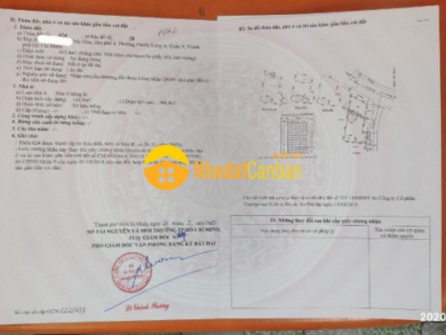 Bán nhà mt tây hoà p. Phước long a, quận 9, dt 163,4m2, shr, 46 tỷ. Lh0879863