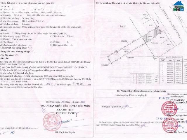Bán nhà mặt tiền đường QL 22 Gần chợ Đầu Mối Nông Sản Hóc Môn. Diện tích 360 m2= Giá 26tỷ