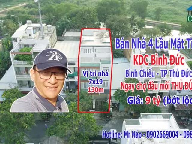 Bán Nhà Mặt Tiền Đường Số 4 Khu Dân Cư Bình Chiểu Thành Phố Thủ Đức