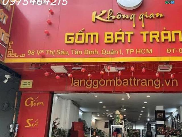 Bán nhà mặt tiền Võ Thị Sáu, Phường Tân Định, Quận 1 – DT 123m² – HĐ thuê 130 triệu – Chỉ 50 tỷ