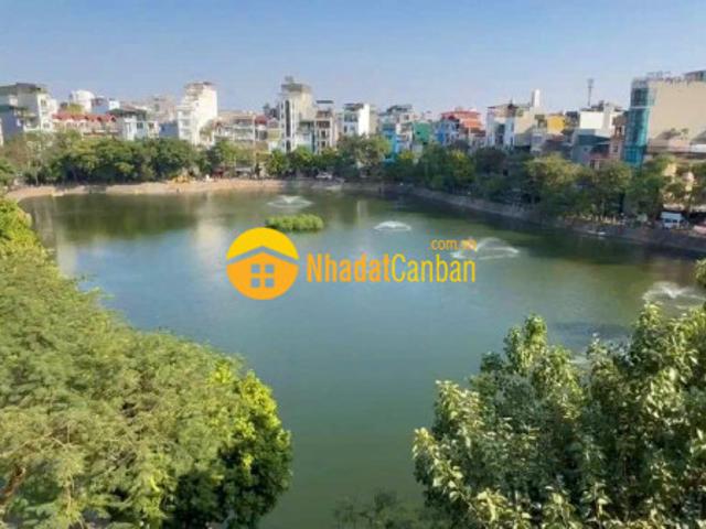 Bán nhà mặt hồ văn chương 140m2 x mt 10m, lô góc tặng gpxd 8 tầng