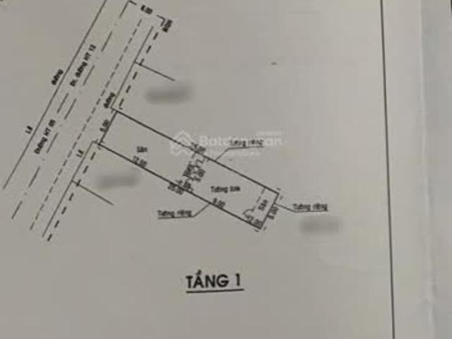 Bán nhà mặt phố 5x25m giá 6,25 tỷ tại đường Hiệp Thành 12, Quận 12