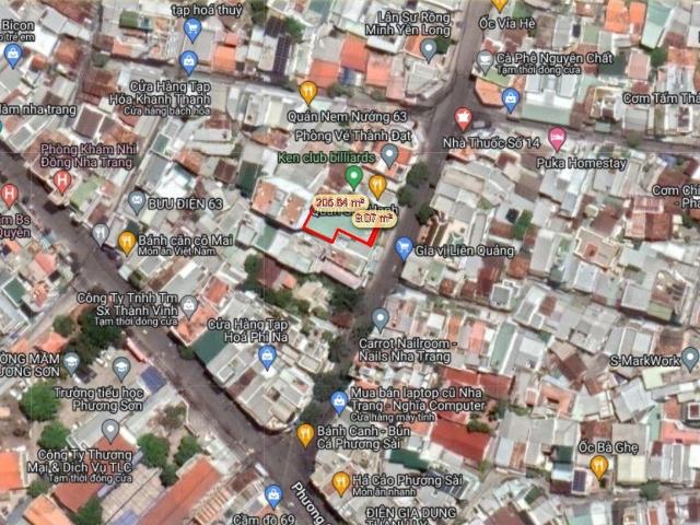 Bán nhà đường Bến Cá, Phương Sài Nha Trang, ngang 10m chỉ 90tr/m2