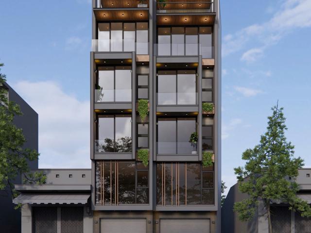 Bán nhà bát khối, long biên 50m2 6 tầng thang máy, gara ô tô 10. X Tỷ