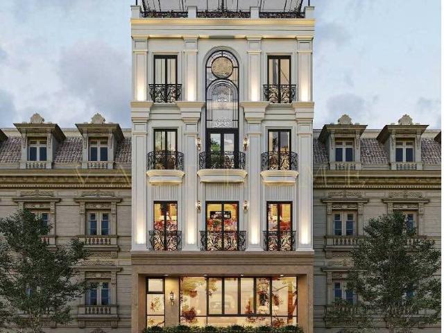 Bán nhà bát khối, long biên 58m2 7 tầng thang máy gara ô tô 13.3 Tỷ