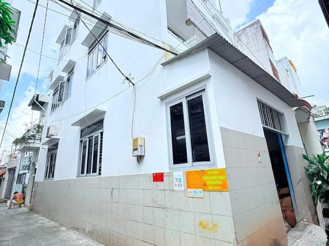 Bán nhà hẻm 4m Trường Chinh gần Âu Cơ, 61m2 5.1x12m, 3 tầng 4 PN, Sổ A4, chỉ 6,2 tỷ