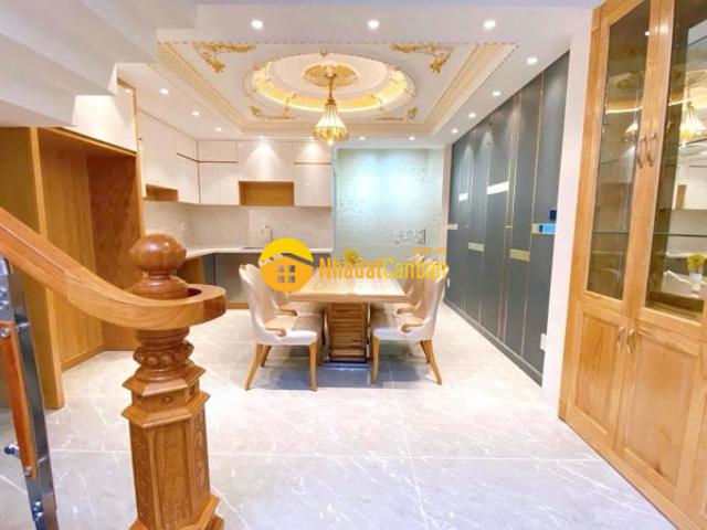 Bán nhà hẻm xe tải thông lê đức thọ dương quảng hàm gò vấp, 66m², 5 tầng, 5pn, full nt, 9.85 tỷ tl