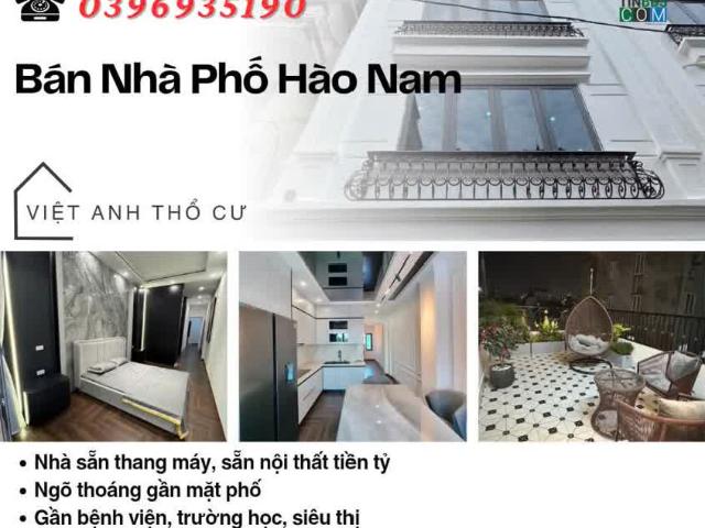 Bán nhà Hào Nam, 7 Tầng, Thang Máy, Gần Mặt Phố, Giá: 13.65 Tỷ, Lh: 0396935