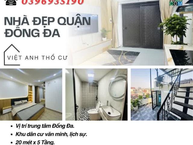 Bán nhà Hào Nam Đống Đa, Trung Tâm Quận, Ba Gác Đỗ Cửa, 20mx5T, Giá: 5,15 Tỷ, Lh: 0396935