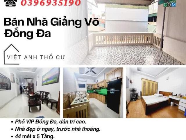 Bán nhà Phố Giảng Võ, Ngõ Rộng Thoáng, Nhà Đẹp Ở Ngay, 44mx5T, Giá: 8.7 Tỷ, Lh: 0396935