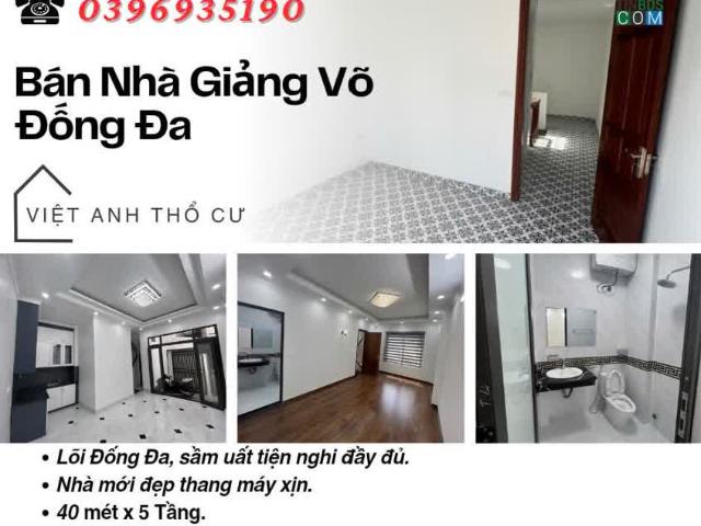 Bán nhà Phố Giảng Võ, Nhà Đẹp Ở Ngay, Thang Máy Xịn, 40mx5T, Giá: 8.7 Tỷ, Lh: 0396935