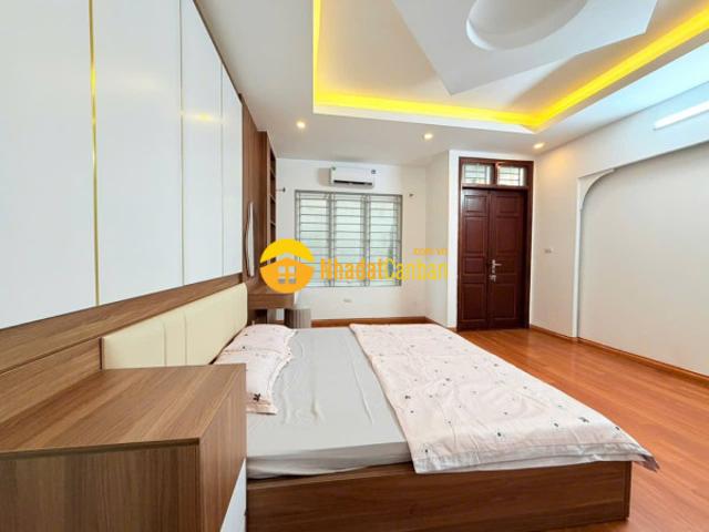 Bán nhà phố giáp bát hoàng mai, ngõ thông gần phố, 5 tầng mặt tiền rộng, nội thất đẹp