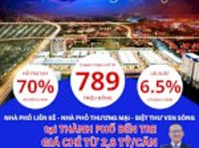 Bán Nhà Phố Liền Kề Nhà Phố Thương Mại Biệt Thự Ven Sông Tại Sơn Đông Thành Phố Bến Tre