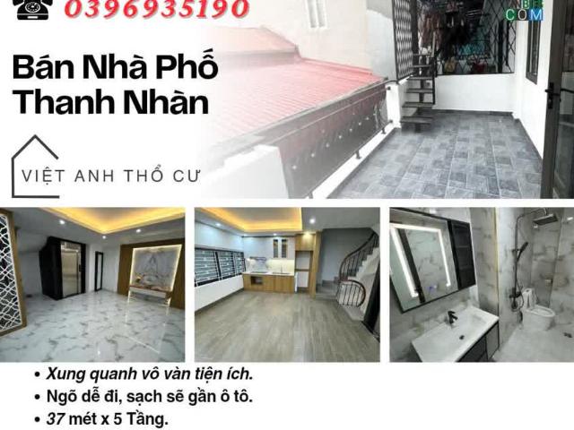 Bán nhà phố Thanh Nhàn, Trước Nhà Rộng, Thang Máy Xịn, 37mx5T, Giá: 8.7 Tỷ, Lh: 0396935