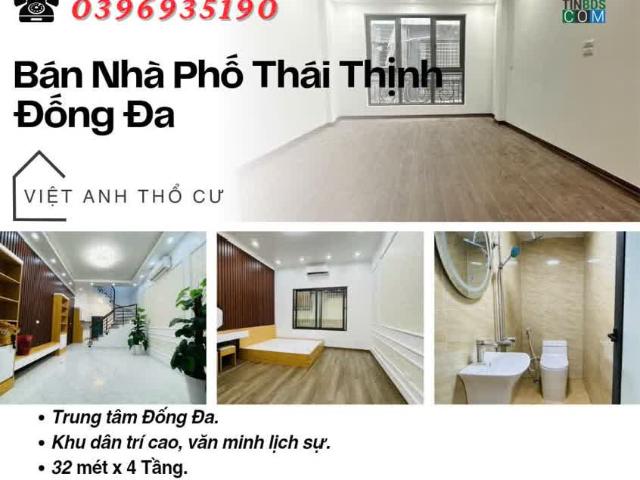 Bán nhà phố Thái Thịnh_Lô Góc Ba Thoáng_Khu Dân Trí Cao_32mx4T_Giá: 6.45 Tỷ_Lh: 0396935