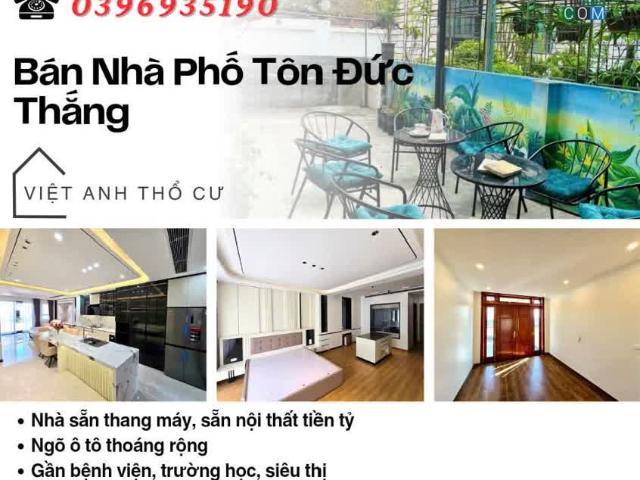 Bán nhà Phố Tôn Đức Thắng, 41m2, Gần Mặt Phố, Ba Gác Đỗ Cửa, Giá: 13.75 Tỷ, Lh: 0396935