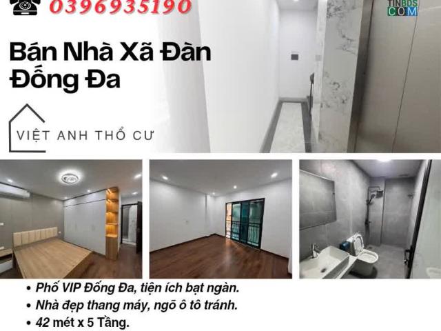 Bán nhà phố Xã Đàn_Ngõ Ô Tô Tránh_Nhà Đẹp Thang Máy_42mx5T_Giá: 8.7 Tỷ_Lh: 0396935