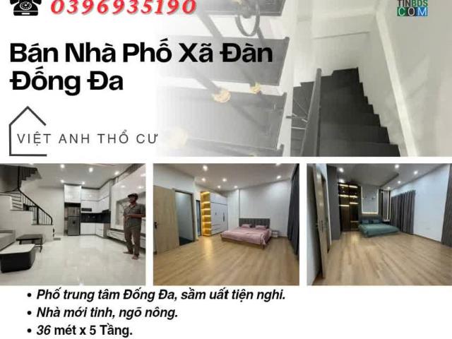 Bán nhà phố Xã Đàn_Nhà Mới Tinh_Ngõ Nông Gần Phố_36mx5T_Giá: 8.6 Tỷ_Lh: 0396935