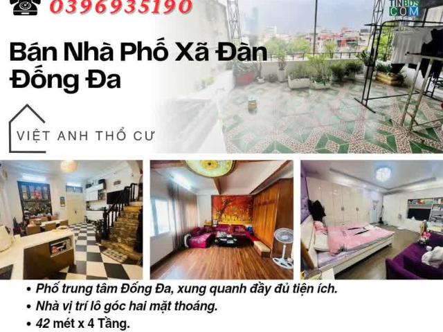 Bán nhà phố Xã Đàn_Vị Trí Lô Góc_Trước nhà Sân Thoáng _42mx4T_Giá: 7.5 Tỷ_Lh: 0396935
