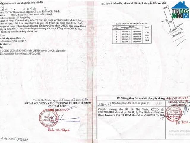 Bán nhà riêng 80m2 chính chủ, đường Nguyễn Thị Nếp, Tân Thạnh Đông, Củ Chi