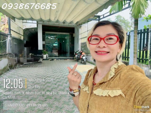 Bán nhà 2 tầng mặt tiền kd đ. Nguyễn bình, nhà bè 6m*38m vuông đẹp chính chủ 0938676 giang chào chỉ 10,8t