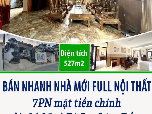 Bán nhanh nhà mới full nội thất 11PN mặt tiền chính giá chỉ 35 tỷ Đà Lạt Lâm Đồng