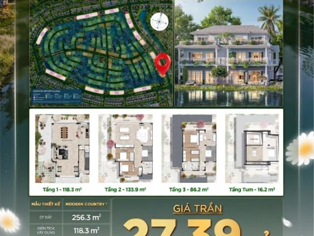BÁN SHOP VILLA ĐẢO SONG LẬP RETREAT ISLAND GIÁ BÁN 27.39 TỶ