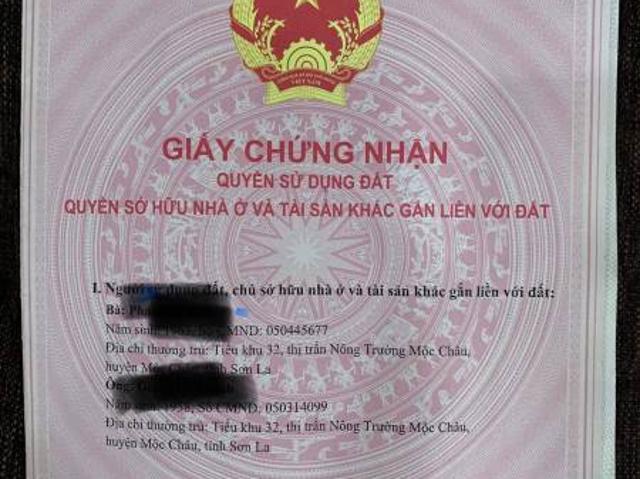 Bán đất chính chủ tại Tiểu khu 32, TT. Nông trường, Mộc Châu, Sơn La