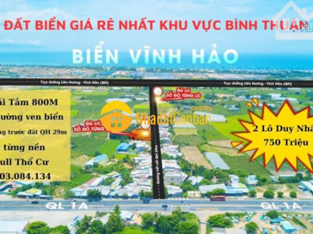Bán đất khu dân cư phước thể vĩnh hảo bình thuận