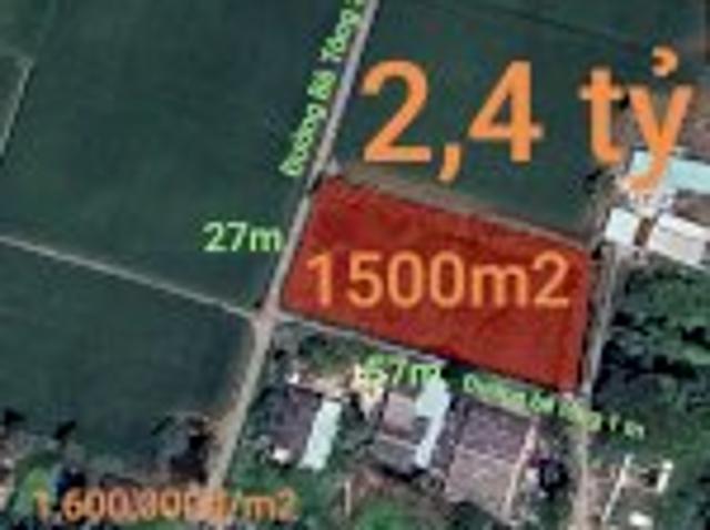 Bán Đất Lúa Chuyển Thổ Xã Vàm Cỏ Gần Quốc Lộ 50B Giá 2,4 Tỷ