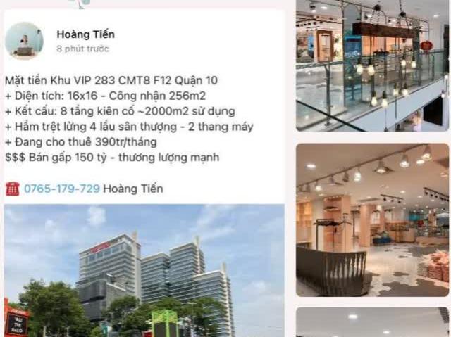 Bán tòa nhà 8 tầng 283 Cách mạng tháng 8 Hà Đô Centrosa • Thanh lý gấp chỉ 150 tỷ