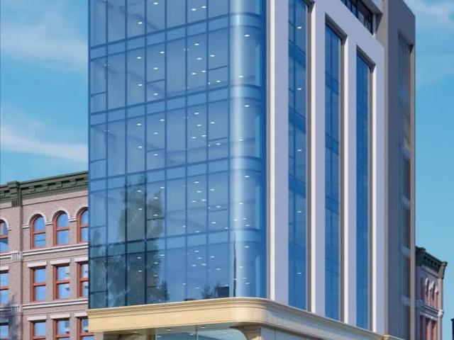 Bán Tòa Văn Phòng 9 Tầng Mặt Phố Kim Giang, Thanh Trì. DT 160m2, MT 6.6m nở hậu, Giá 75 TỶ