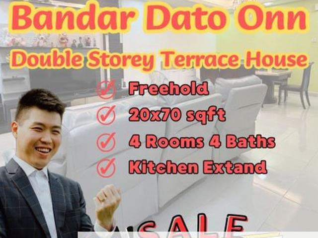 Bandar Dato Onn Double Storey Terrace House For Sale Near Laman Permata, Seri Austin, Taman Daya, Adda Heights, Eco Cascadia, Austin Duta, Nasa City