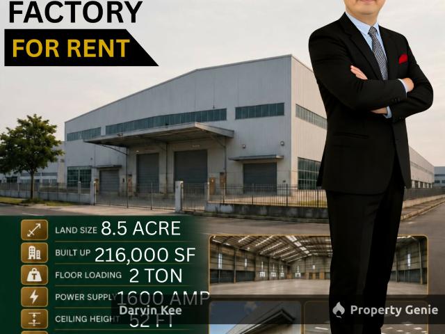 BANDAR ENSTEK HEAVY INDUSTRAI FACTORY FOR RENT