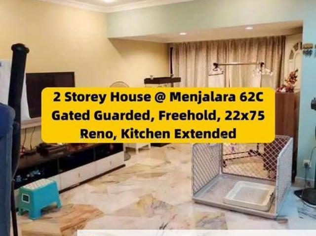 Bandar Menjalara, Gated Guarded, 2 Storey House, Freehold