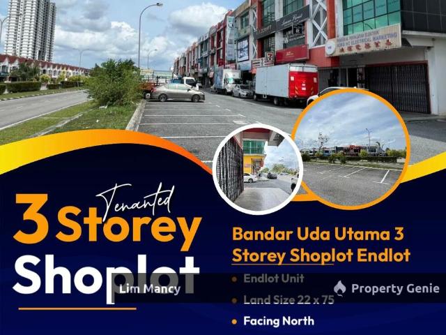 Bandar Uda Utama Three Storey Shoplot Facing Main Road