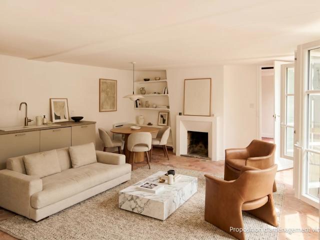 Bac / Grenelle: un deux pièces de charme ensoleillé 46m² Paris 7ème