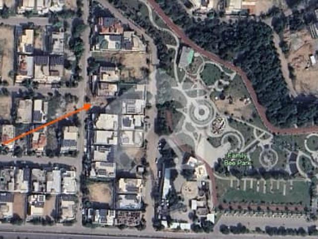 Back Side Of Family Bee Park Direct Access Jinnah Boulevard Solid Level Plot In Sec B DHA 2 Isb