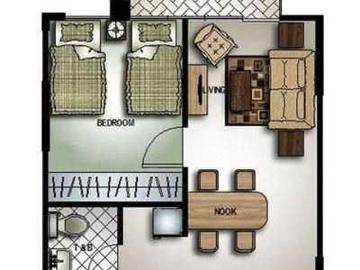Bacolod One Bedroom Condo Unit with Balcony