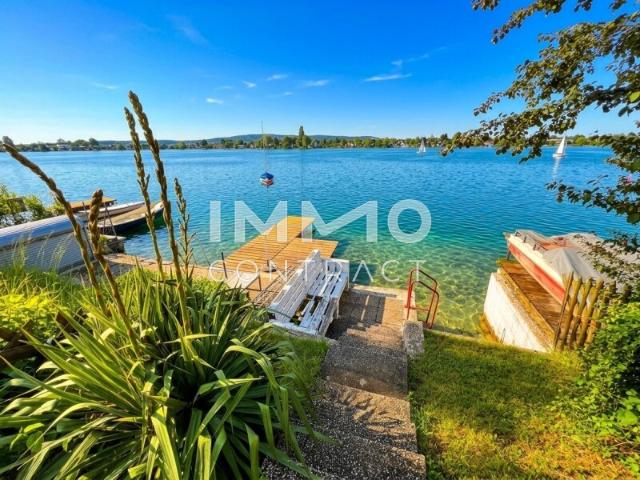 BADEHAUS mit PRIVATSTEG_Superädifikat am Neufelder See I > Uferparzelle   NEUE PREISGESTALTUNG!