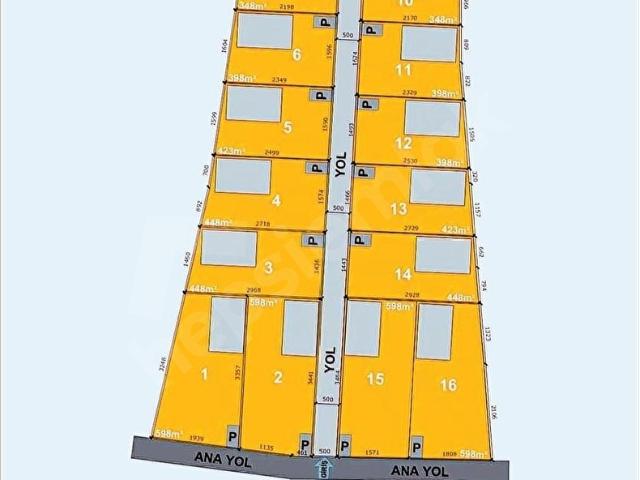 Bademler mahallesi 595 m2 tapulu KÖK HİSSE