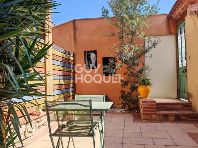Bages centre ville, appartement 2 pièces de charme en rez de. 41m² Bages