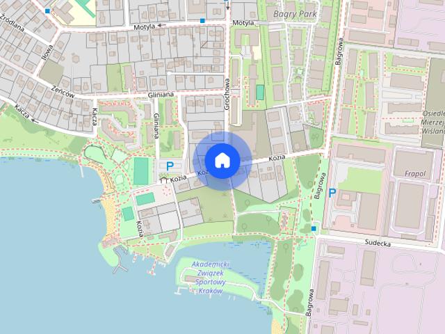 Bagry 2 pokojowy apartament z tarasem i klimatyzacją
