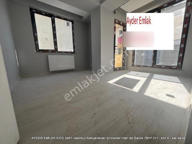 Bahçelievler Şirinevler Mah De Satılık 78m² 2+1 Sıfır 6. Kat Daire