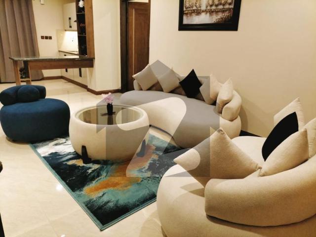 Bahria Town Phase 7 Rawalpindi Acntilado Commercial Two Bedrooms Apartment Fully Luxury Furnished Lift 24/7 Monthly Long Time For Rent Available Bahria Town Phase 7